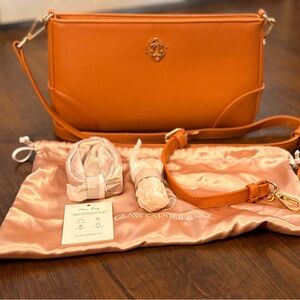 EUC Glass Ladder & Co Vera crossbody bag, RARE maple color